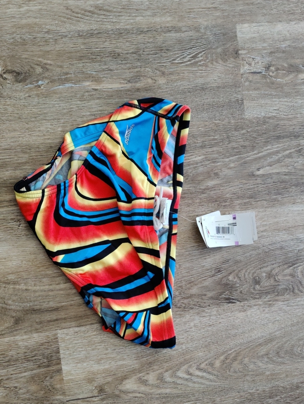 Speedo Red, Yellow and Blue Abstract Swim Brief